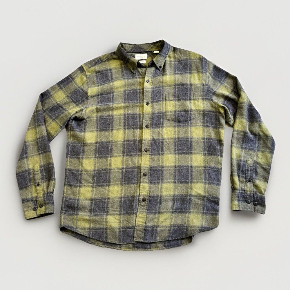 Original Weatherproof Vintage Green Luxe Flannel Shirt Men's Size XL